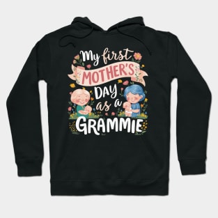 Womens Funny Mothers Day 2024 My first Mother's day as a grammie Hoodie